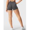 imageYEOREO Womens Biker Shorts 25 No Front Seam Elysina High Waist Hidden Scrunch Workout Gym Yoga Running ShortsGraphite Gray