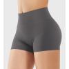imageYEOREO Womens Biker Shorts 25 No Front Seam Elysina High Waist Hidden Scrunch Workout Gym Yoga Running ShortsGraphite Gray