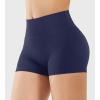 imageYEOREO Womens Biker Shorts 25 No Front Seam Elysina High Waist Hidden Scrunch Workout Gym Yoga Running ShortsNavy