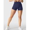 imageYEOREO Womens Biker Shorts 25 No Front Seam Elysina High Waist Hidden Scrunch Workout Gym Yoga Running ShortsNavy