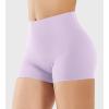 imageYEOREO Womens Biker Shorts 25 No Front Seam Elysina High Waist Hidden Scrunch Workout Gym Yoga Running ShortsOrchid Purple