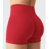 imageYEOREO Womens Biker Shorts 25 No Front Seam Elysina High Waist Hidden Scrunch Workout Gym Yoga Running ShortsRed