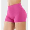imageYEOREO Womens Biker Shorts 25 No Front Seam Elysina High Waist Hidden Scrunch Workout Gym Yoga Running ShortsRose Pink
