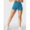 imageYEOREO Womens Biker Shorts 25 No Front Seam Elysina High Waist Hidden Scrunch Workout Gym Yoga Running ShortsSeaport Blue