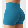 imageYEOREO Womens Biker Shorts 25 No Front Seam Elysina High Waist Hidden Scrunch Workout Gym Yoga Running ShortsSeaport Blue