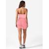 imageYEOREO Womens Halter Crop Top V Neck Workout Going Out Tank Top Padded Sleeveless Backless Trendy Summer CamisoleBaby Pink