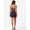 imageYEOREO Womens Halter Crop Top V Neck Workout Going Out Tank Top Padded Sleeveless Backless Trendy Summer CamisoleBlackberry Purple