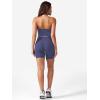 imageYEOREO Womens Halter Crop Top V Neck Workout Going Out Tank Top Padded Sleeveless Backless Trendy Summer CamisoleDark Cobalt Blue
