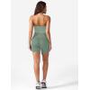 imageYEOREO Womens Halter Crop Top V Neck Workout Going Out Tank Top Padded Sleeveless Backless Trendy Summer CamisoleJadeite