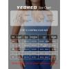 imageYEOREO Womens Halter Crop Top V Neck Workout Going Out Tank Top Padded Sleeveless Backless Trendy Summer CamisoleLight Blue