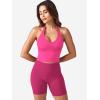 imageYEOREO Womens Halter Crop Top V Neck Workout Going Out Tank Top Padded Sleeveless Backless Trendy Summer CamisoleRose