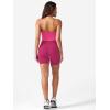 imageYEOREO Womens Halter Crop Top V Neck Workout Going Out Tank Top Padded Sleeveless Backless Trendy Summer CamisoleRose