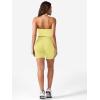 imageYEOREO Womens Halter Crop Top V Neck Workout Going Out Tank Top Padded Sleeveless Backless Trendy Summer CamisoleSky Yellow