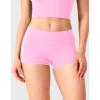 imageYEOREO Womens Low Rise Biker Shorts 25 No Front Seam Zahida Workout Volleyball Gym Yoga Booty ShortsBubblegum Pink