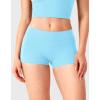 imageYEOREO Womens Low Rise Biker Shorts 25 No Front Seam Zahida Workout Volleyball Gym Yoga Booty ShortsLight Blue