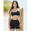 imageYEOREO Workout Scrunch Shorts Women V Back Gym Butt Lifting Liz High Waisted Seamless ShortsBlack