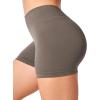 imageYEOREO Workout Scrunch Shorts Women V Back Gym Butt Lifting Liz High Waisted Seamless ShortsChestnut Brown