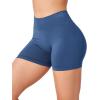 imageYEOREO Workout Scrunch Shorts Women V Back Gym Butt Lifting Liz High Waisted Seamless ShortsDenimblue