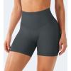 imageYEOREO Workout Shorts Womens Butt Lifting 45 Seamless Hidden Scrunch High Waist Gym Tummy Control Christiy Biker ShortsAsphalt Ash