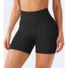 imageYEOREO Workout Shorts Womens Butt Lifting 45 Seamless Hidden Scrunch High Waist Gym Tummy Control Christiy Biker ShortsBlack