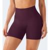 imageYEOREO Workout Shorts Womens Butt Lifting 45 Seamless Hidden Scrunch High Waist Gym Tummy Control Christiy Biker ShortsBlack Cherry