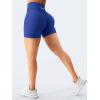 imageYEOREO Workout Shorts Womens Butt Lifting 45 Seamless Hidden Scrunch High Waist Gym Tummy Control Christiy Biker ShortsDark Blue