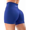 imageYEOREO Workout Shorts Womens Butt Lifting 45 Seamless Hidden Scrunch High Waist Gym Tummy Control Christiy Biker ShortsDark Blue