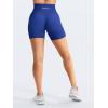 imageYEOREO Workout Shorts Womens Butt Lifting 45 Seamless Hidden Scrunch High Waist Gym Tummy Control Christiy Biker ShortsDark Blue