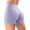 imageYEOREO Workout Shorts Womens Butt Lifting 45 Seamless Hidden Scrunch High Waist Gym Tummy Control Christiy Biker ShortsLight Purple