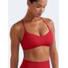 imageYEOREO Y Back Sports Bras for Women Padded Racerback Bra Paisely Light Impact Adjustable Straps Gym Workout TopsChili Red