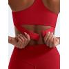 imageYEOREO Y Back Sports Bras for Women Padded Racerback Bra Paisely Light Impact Adjustable Straps Gym Workout TopsChili Red