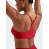 imageYEOREO Y Back Sports Bras for Women Padded Racerback Bra Paisely Light Impact Adjustable Straps Gym Workout TopsChili Red