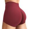 imageYEOREO Womens Biker Shorts 25 No Front Seam Elysina High Waist Hidden Scrunch Workout Gym Yoga Running ShortsAnchor Red