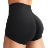 imageYEOREO Womens Biker Shorts 25 No Front Seam Elysina High Waist Hidden Scrunch Workout Gym Yoga Running ShortsBlack
