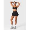 imageYEOREO Running Shorts for Women 2 in 1 High Waisted Quick Dry 4 Hafsany Workout Gym Shorts with Zip PocketBlack