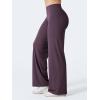 imageYEOREO Womens Low Rise Straight Leggings Bottoms Workout No Front Seam 315 Wide Leg VitaWeave Gym Yoga PantsBlackberry Purple