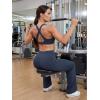imageYEOREO Womens Low Rise Straight Leggings Bottoms Workout No Front Seam 315 Wide Leg VitaWeave Gym Yoga PantsNavy Blue