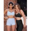 imageYEOREO Yaciny Y Back Sports Bras for Women Workout Strappy Bra V Neck Padded Spaghetti Straps Gym Yoga TopsBlack