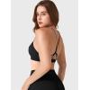 imageYEOREO Yaciny Y Back Sports Bras for Women Workout Strappy Bra V Neck Padded Spaghetti Straps Gym Yoga TopsBlack