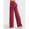 imageYEOREO VitaWeave Straight Leg Leggings Women Fold Over Wide Leg Pants 315 Eddiy Casual Gym Workout SweatpantsAnchor Red