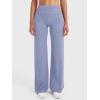 imageYEOREO VitaWeave Straight Leg Leggings Women Fold Over Wide Leg Pants 315 Eddiy Casual Gym Workout SweatpantsGranite Blue