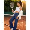 imageYEOREO VitaWeave Straight Leg Leggings Women Fold Over Wide Leg Pants 315 Eddiy Casual Gym Workout SweatpantsNavy Blue
