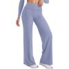 imageYEOREO VitaWeave Straight Leg Leggings Women Fold Over Wide Leg Pants 315 Eddiy Casual Gym Workout SweatpantsGranite Blue