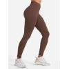 imageYEOREO Womens Christiy High Rise Athletic LeggingsDark Brown