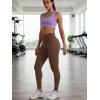 imageYEOREO Womens Christiy High Rise Athletic LeggingsDark Brown