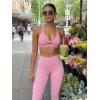 imageYEOREO Womens Christiy High Rise Athletic LeggingsPink