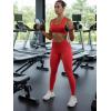 imageYEOREO Womens Christiy High Rise Athletic LeggingsTomato Red