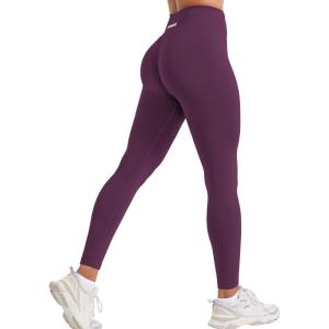 imageYEOREO Womens Christiy High Rise Athletic LeggingsBlack Cherry