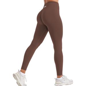 imageYEOREO Womens Christiy High Rise Athletic LeggingsDark Brown