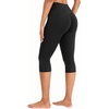image:imageYEOREO Ease Womens Workout Capri Leggings 17 No Front Seam High Waisted Hidden Scrunch Gym Yoga PantsBlack